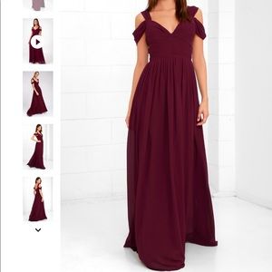 Lulu’s Make Me Move Burgundy Maxi Dress